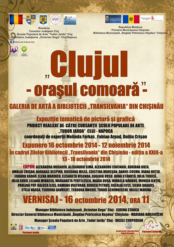 Expoziţia „Clujul – oraşul comoară” ajunge la Chişinău