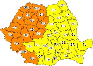 Avertizare meteo – Cod portocaliu de caniculă în județul Hunedoara în 2 și 3 august