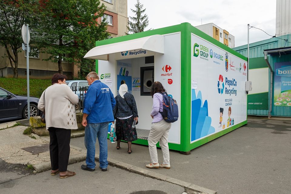 Stații de colectare selectivă cu recompensă în Cluj-Napoca