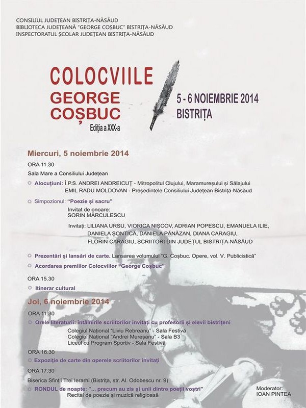 Colocviile ,,George Coşbuc”, ediţia a XXX-a