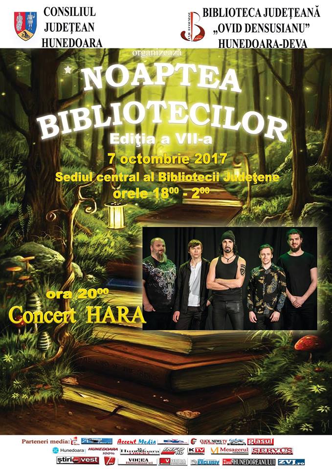 Concert Hara în Deva, la „Noaptea Bibliotecilor”