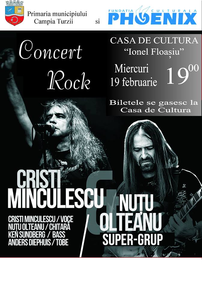 Concert Cristi Minculescu și Nuțu Olteanu, la Câmpia Turzii