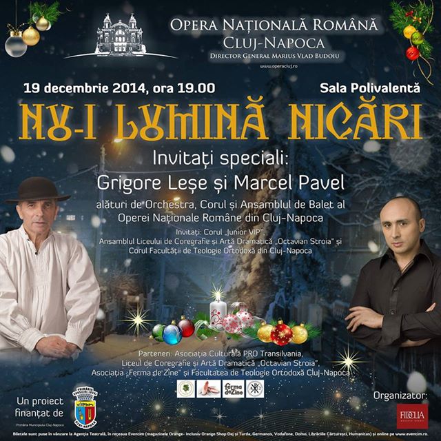 Concert de Crăciun la Opera din Cluj Napoca