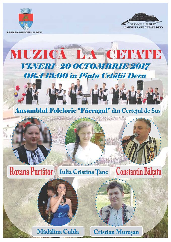 Concert de muzică populară în Piața Cetății din Deva