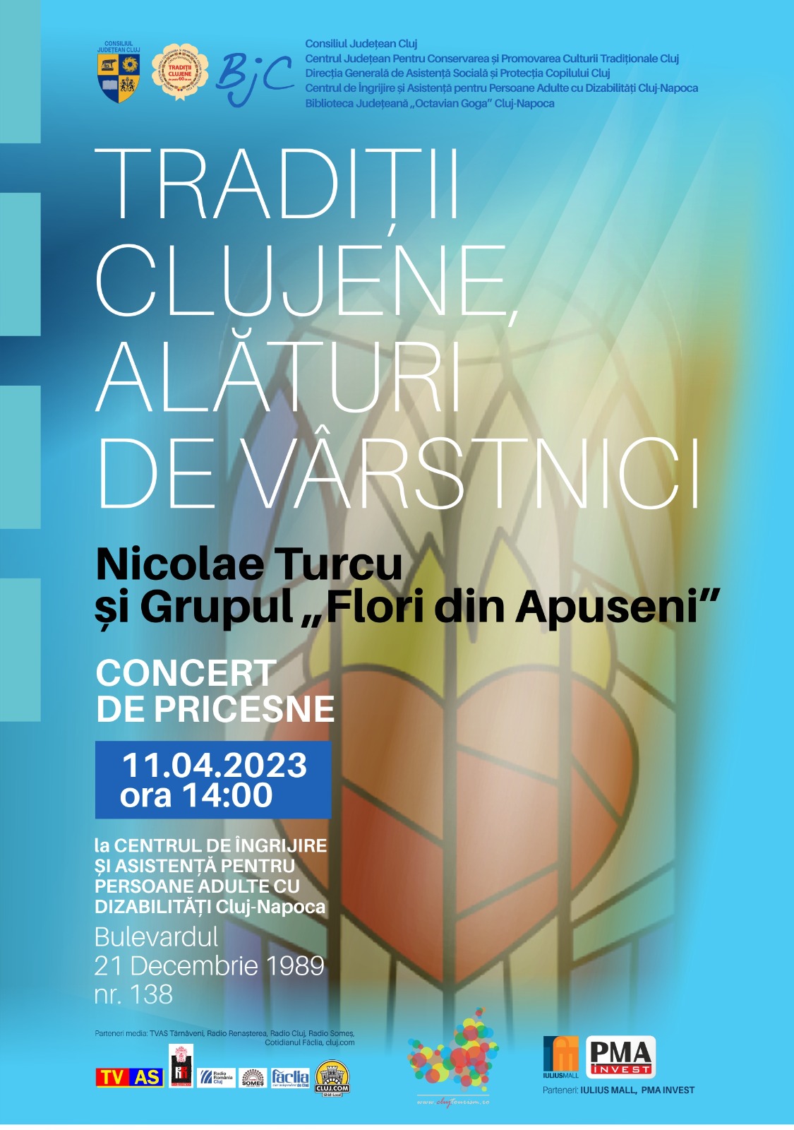 Concert de pricesne dedicat vârstnicilor, în Săptămâna Mare, la Cluj-Napoca