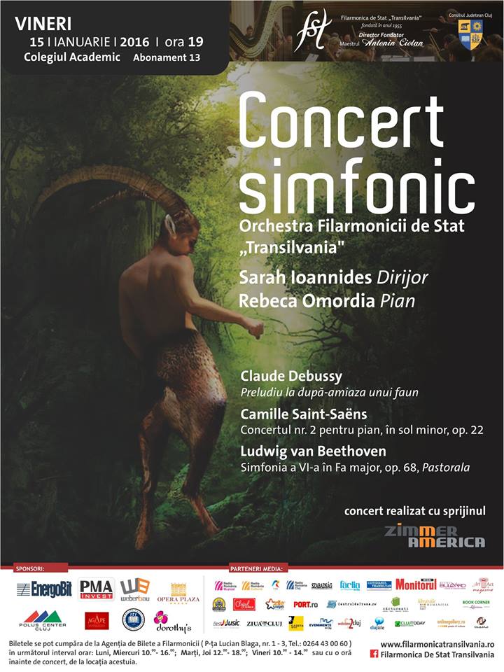 Cluj Napoca: Concert simfonic sub bagheta dirijoarei Sarah Ioannides