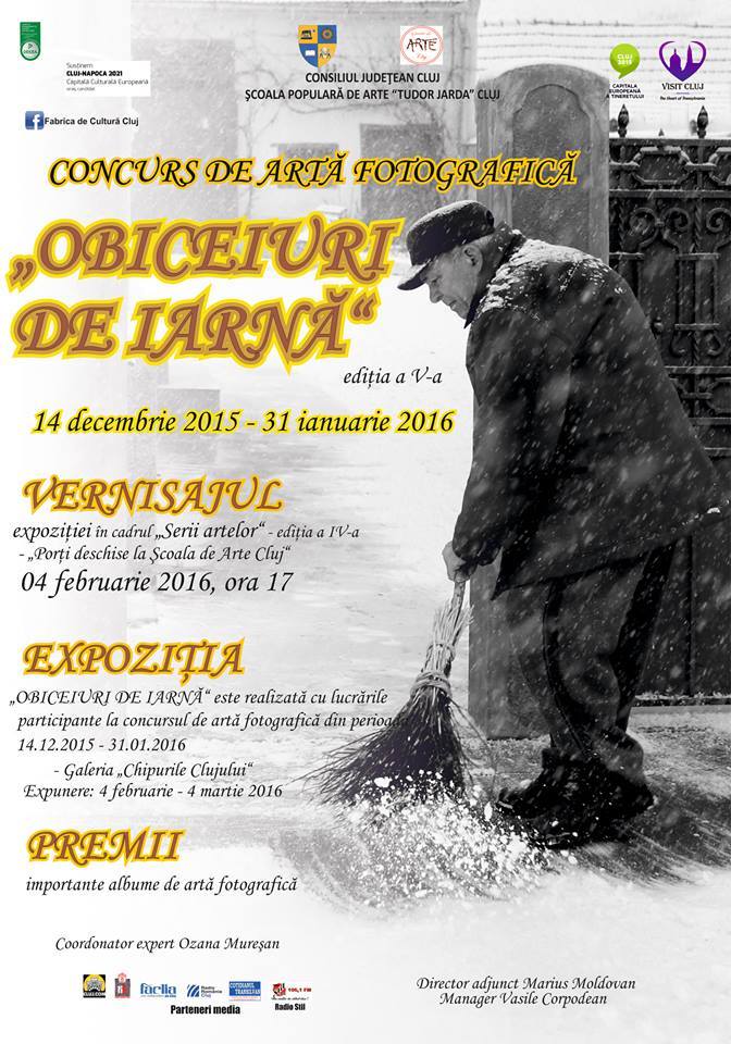 Cluj Napoca: Concurs de fotografie „Obiceiuri de iarnă” la Şcoala Populară de Arte „Tudor Jarda”