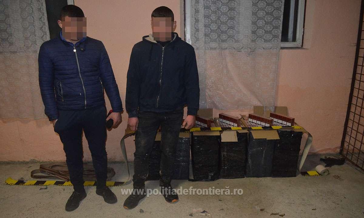 Doi ucraineni și un maramureșean cercetați pentru contrabandă și peste 7.000 pachete cu țigări confiscate