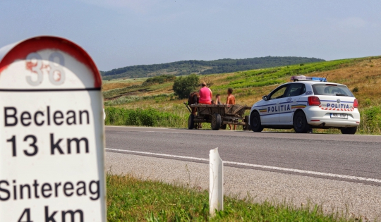 Acțiune a polițiștilor rutieri pe Drumul Național 17