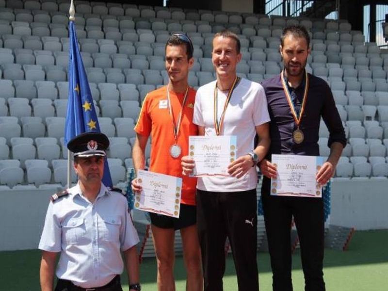 Pompier bistrițean, pe prima treaptă a podiumului Campionatului de atletism și cros – 2014