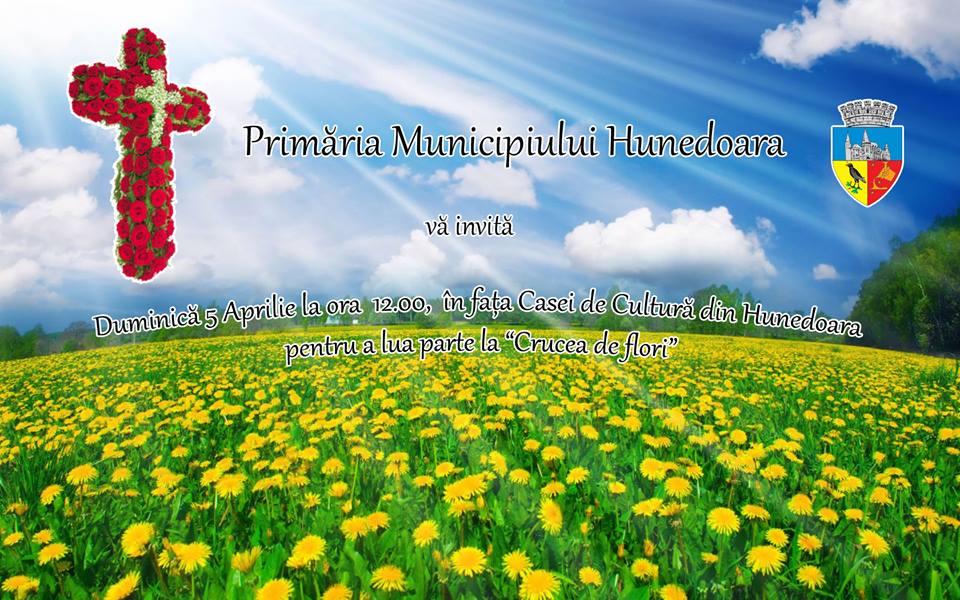 Hunedoara: Crucea de flori va fi confecționată duminică, 5 aprilie