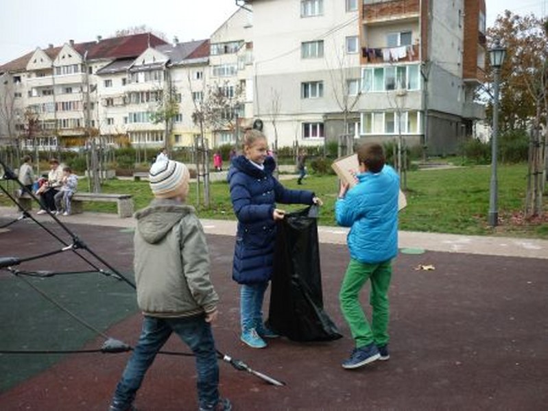BISTRIȚA: Acțiuni de voluntariat în cadrul Programului ,,Curățenia de toamnă”