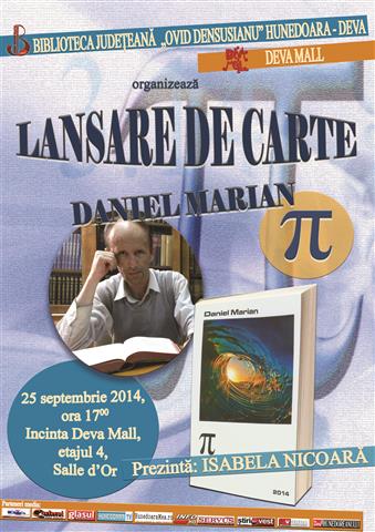 Deva: Daniel Marian își lansează un nou volum de poezii