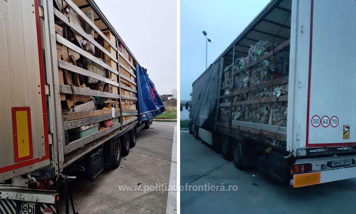 Doi șoferi din Maramureș au încercat să introducă în țară câteva tone de produse second-hand