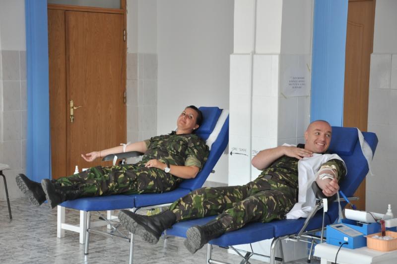 Și Batalionul 812 Infanterie „Bistriţa” s-a alăturat campaniei naţionale de donare de sânge