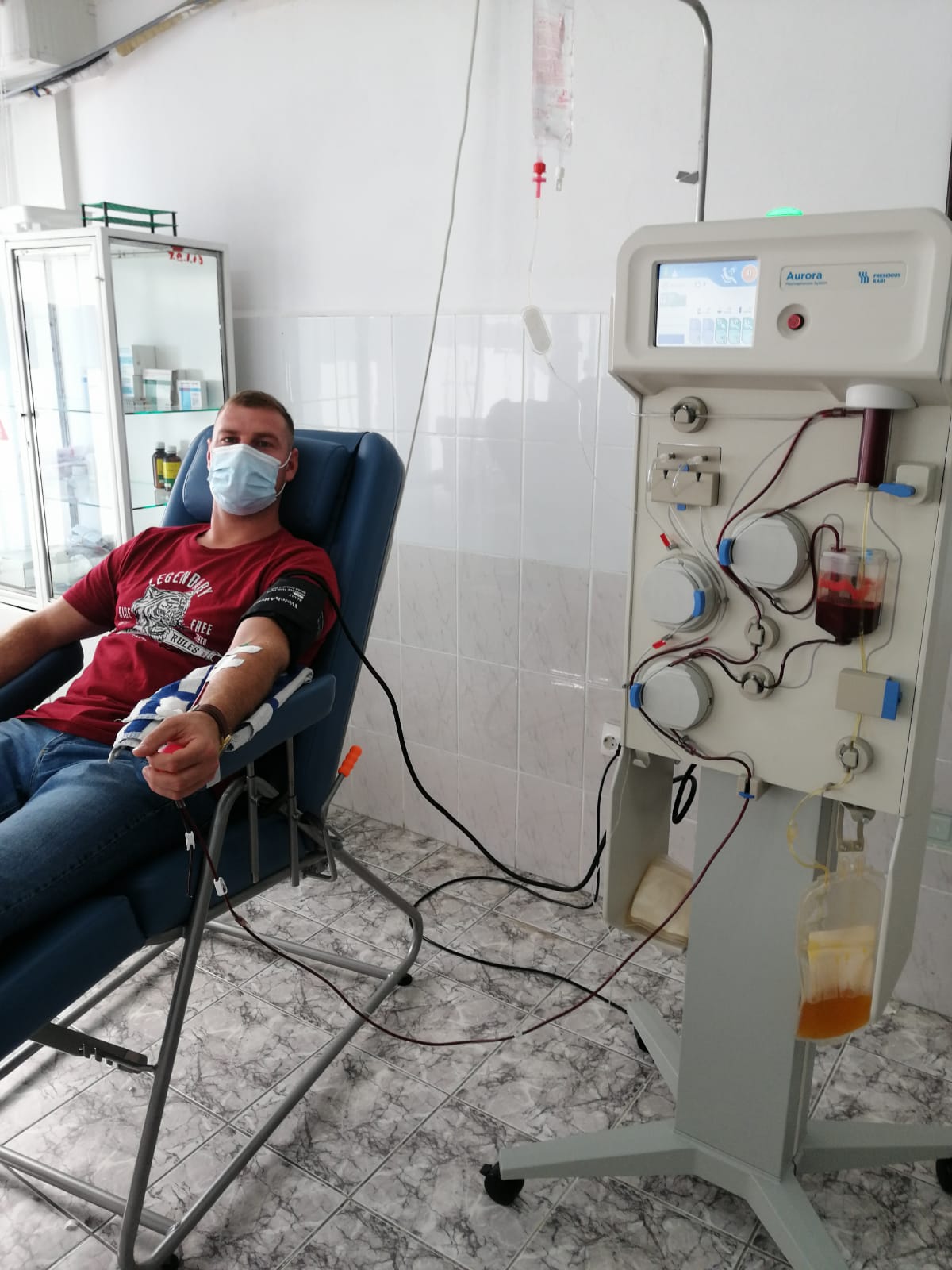 Un alt jandarm bistrițean, vindecat de Covid-19, a donat plasmă