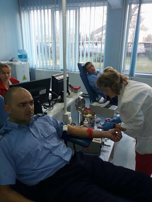 Jandarmii din Baia Mare și Sighetu Marmației donează sânge