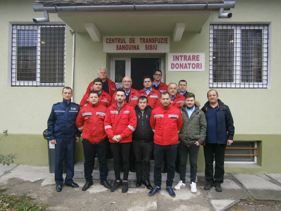 Pompierii voluntari din Copșa Mică au donat din nou sânge