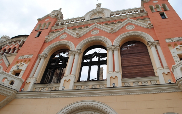 Încep lucrările de reabilitare a Palatului Episcopal Greco-Catolic din Oradea, afectat de incendiu