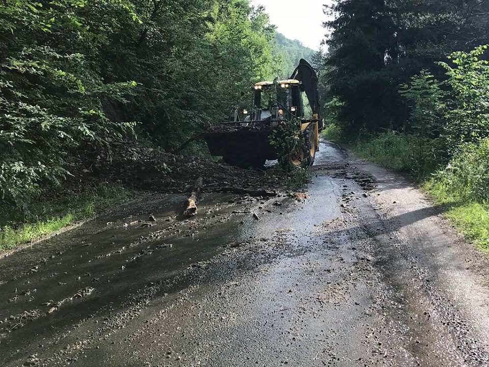 Intervenții de urgență în zona de munte a județului Cluj