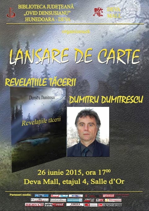 Poetul Dumitru Dumitrescu își va lansa volumul de versuri intitulat „Revelațiile tăcerii”