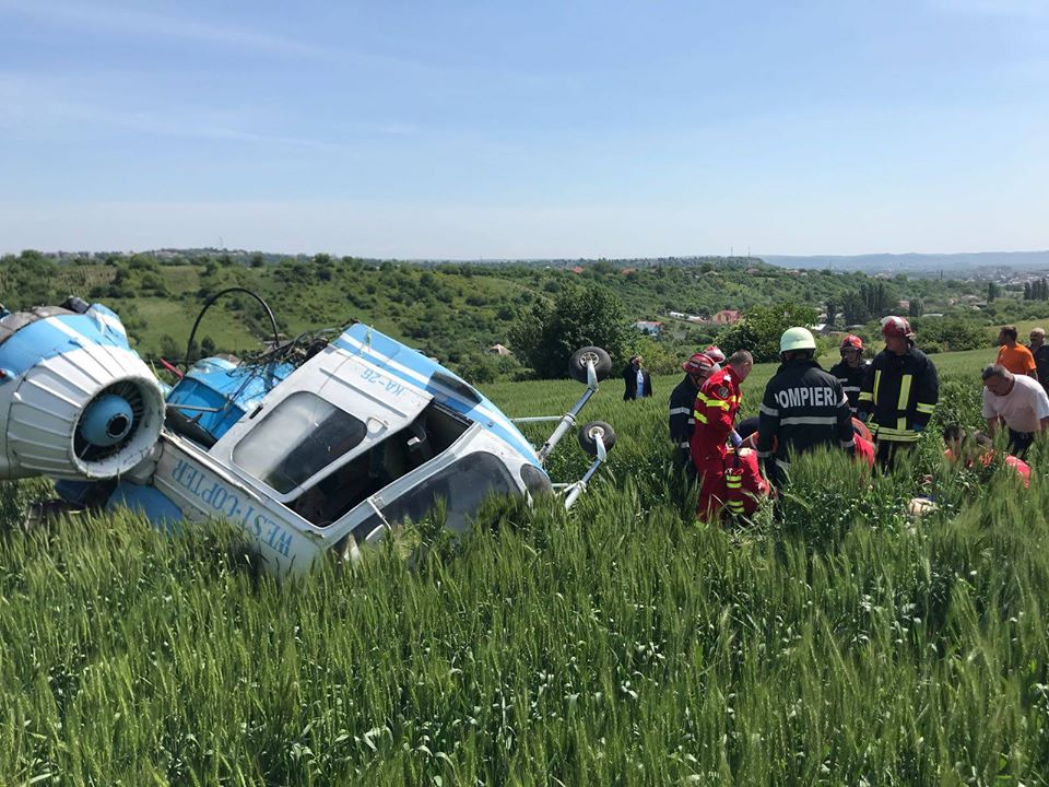 Elicopter prăbușit lângă Turda