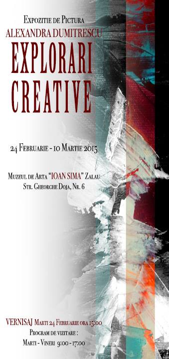 Expoziție de pictură “Explorări Creative” la Muzeul Județean de Istorie și Artă Zalău