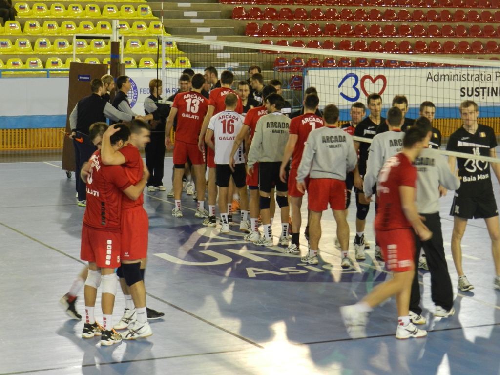 Volei masculin: Știința Explorări – Arcada Galați 1-3