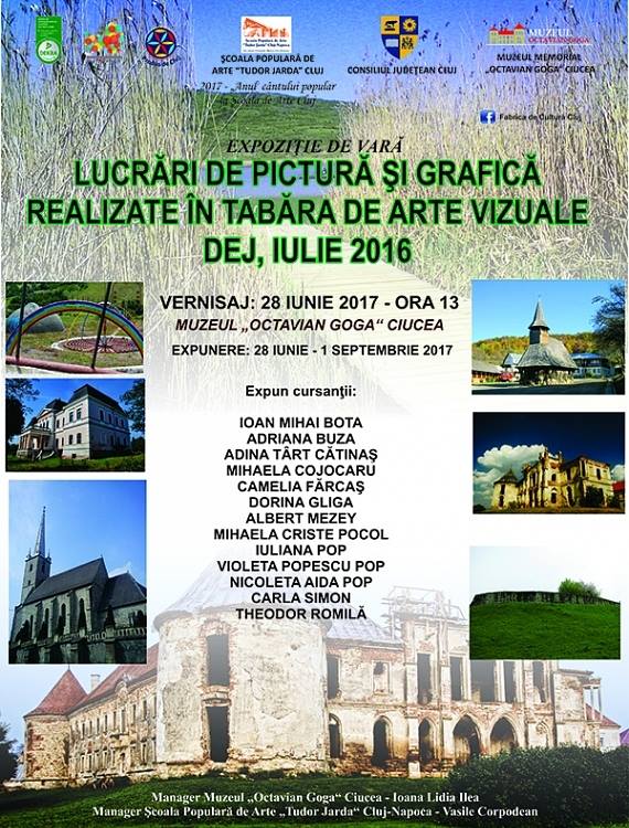 Vernisajul expoziţiei de vară a Şcolii de Arte Cluj la Muzeul „Octavian Goga” Ciucea
