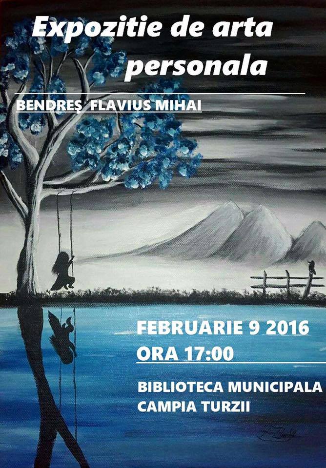 Câmpia Turzii: Expoziție personală de pictură Flavius Mihai Bendreș