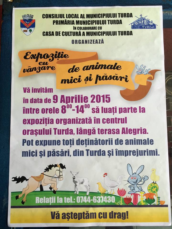 Știrie organizate de reprezentanţii Primăriei Municipiului Turda cu ocazia celebrării Sfintelor Sărbători Pascale