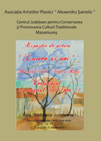Marcela Toth și Florica Radu își expun lucrările la Biblioteca Județeană „Petre Dulfu” din Baia Mare