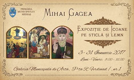 Mediaș: Expoziție de Icoane pe sticlă și lemn la Galeria de Artă Municipală