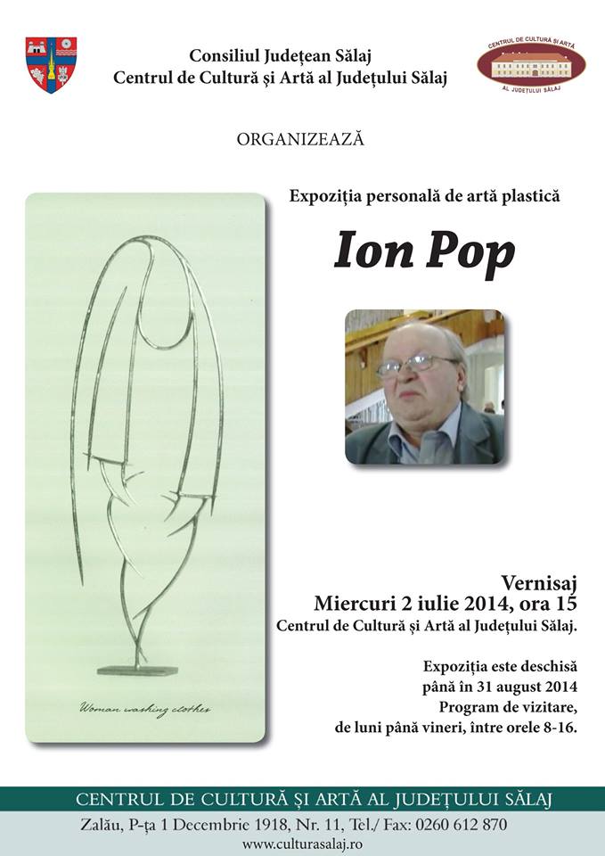 Expoziție de artă plastică a sculptorului Ion Pop, vernisată în Zalău