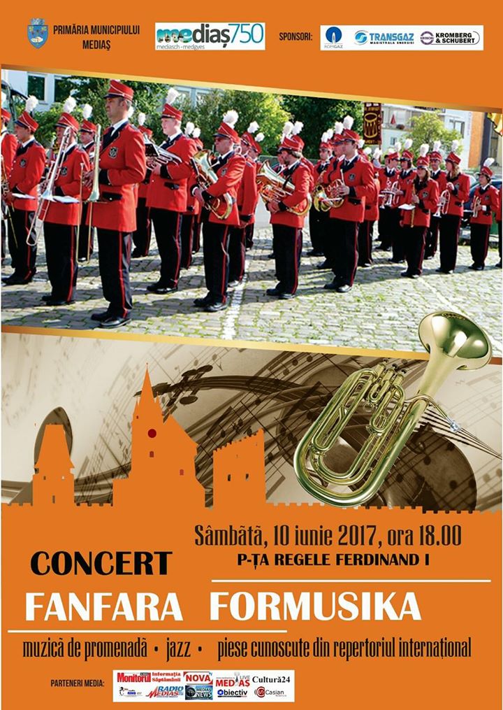 Concert de fanfară la Mediaș