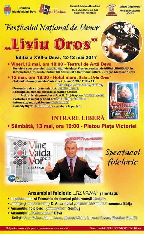Festivalul Național de Umor ”Liviu Oros” (Deva, 12-13 mai)
