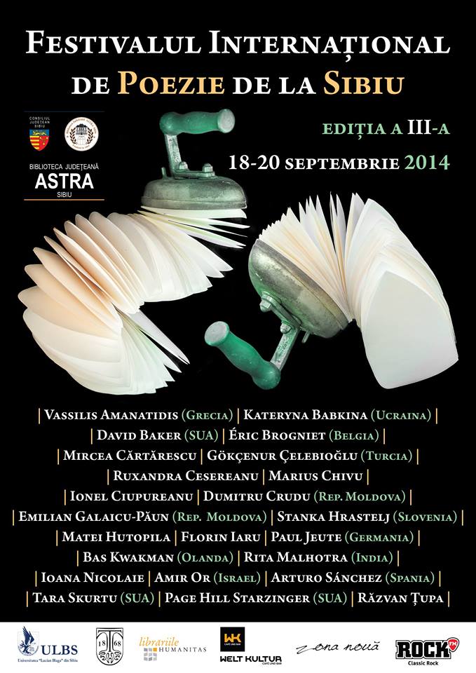 Vezi programul Festivalului Internațional de Poezie (Sibiu, 19-21 septembrie)