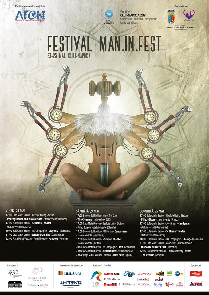 A VII-a ediţie a Festivalului Internațional de Teatru Experimental MAN.In.FEST se desfășoară la Cluj în acest weekend