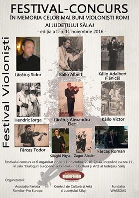 Festival – concurs în memoria celor mai buni violoniști romi ai județului Sălaj (11 noiembrie)
