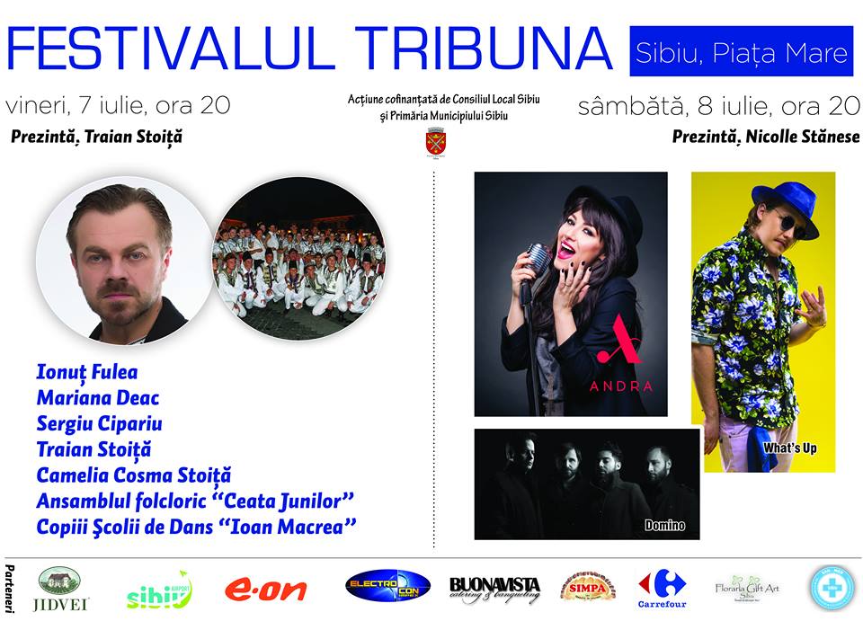 O nouă ediție a festivalului Tribuna (Sibiu, 7-8 iulie)