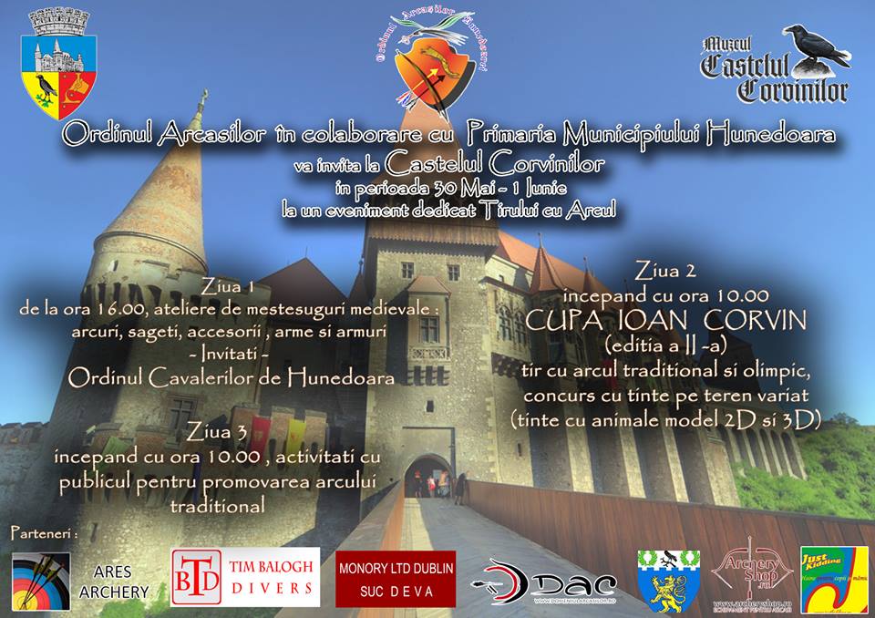 Hunedoara: Festivalul Arcașilor Tradiționali se va desfășura în perioada 30 mai – 1 iunie