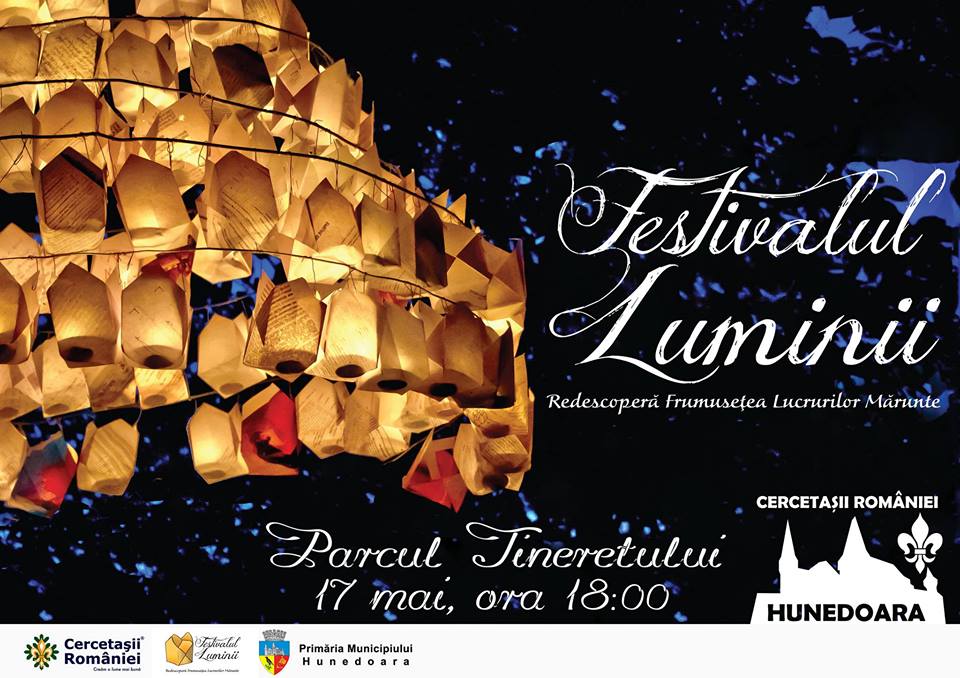 Cercetaşii Hunedoarei organizează ediţia a V-a a Festivalului Luminii (sâmbătă, 17 mai)