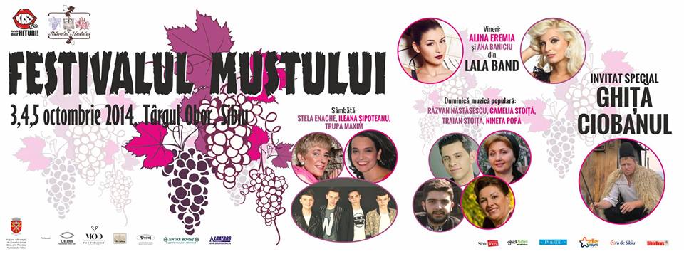 Festivalul Mustului se desfășoară în Sibiu