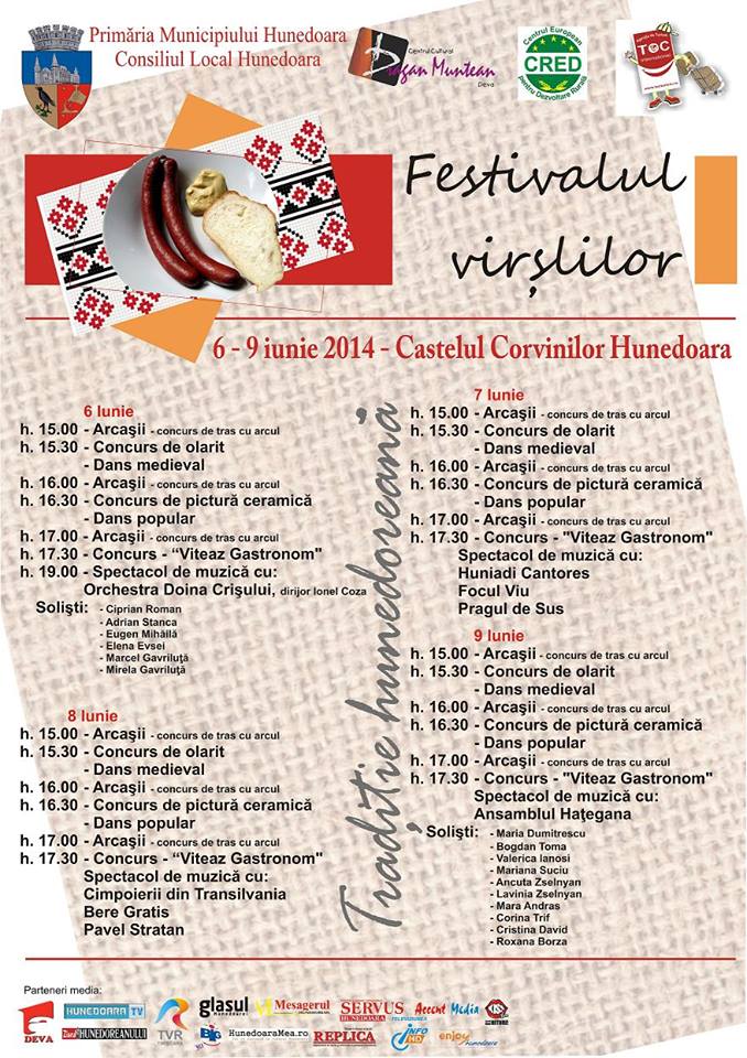 Primăria Municipiului Hunedoara organizează „Festivalul Virşlilor”