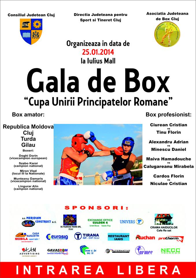 „Cupa Unirii Principatelor Române” la box se va desfășura sâmbătă în Cluj Napoca