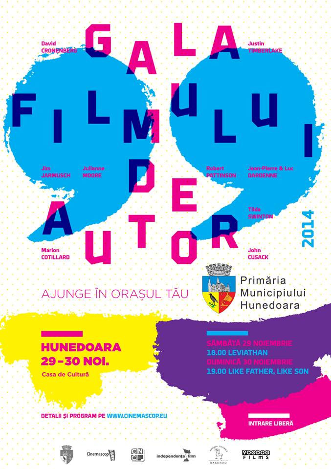 „Gala Filmului de Autor” ajunge în Hunedoara
