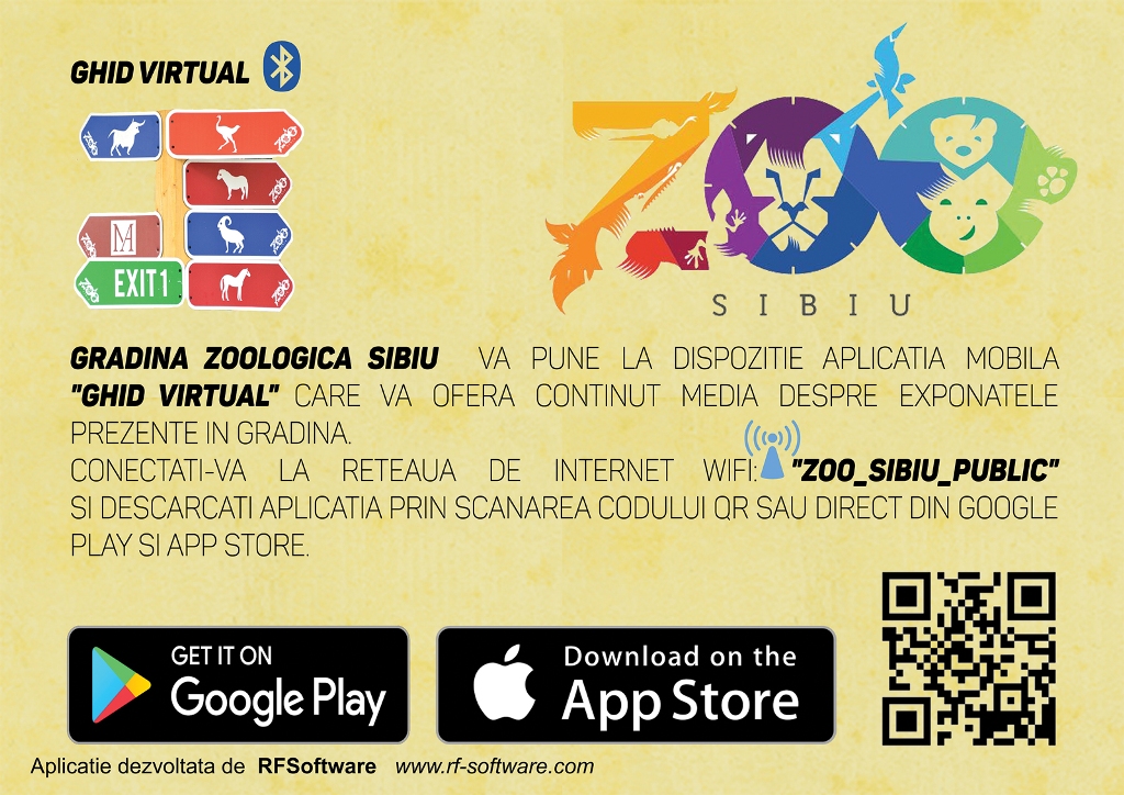 Vizită la Zoo Sibiu cu ajutorul ghidului virtual