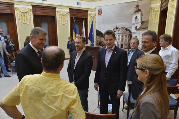 Gunther Krichbaum, preşedintele Comisiei pentru Afaceri Europene a Parlamentului german, în vizită la Sibiu
