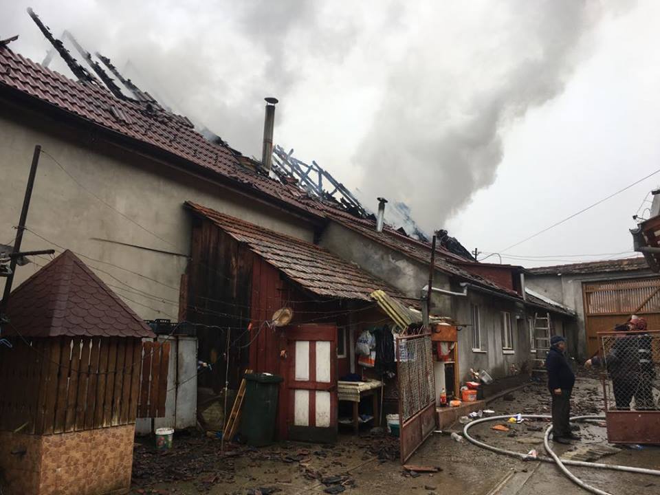 Incendiu produs în localitatea Ațel