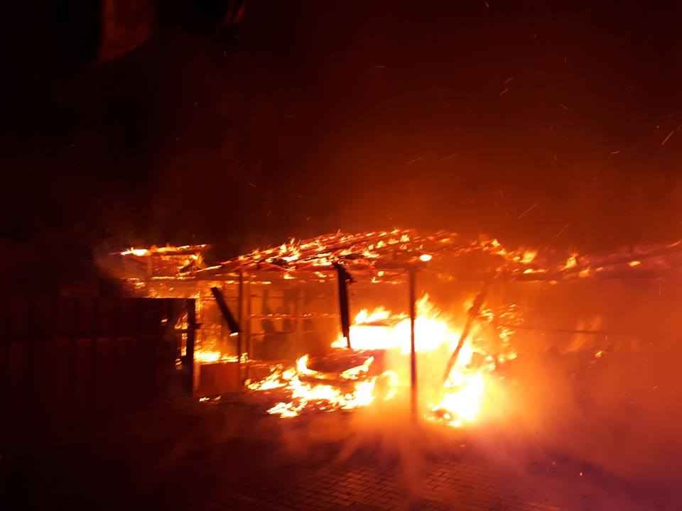 Incendiu în Avrig